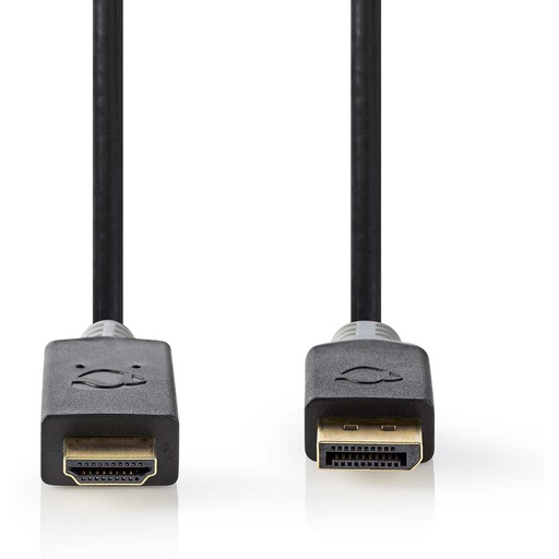 [CCBW37100AT30] Nedis DisplayPort-Cable DisplayPort Male HDMI Connector 3m