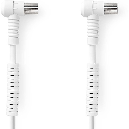 [CSGB40120WT50] Nedis Coaxial Cable IEC M IEC F 120 DB 75 ? Quad Shielded 5 M Round