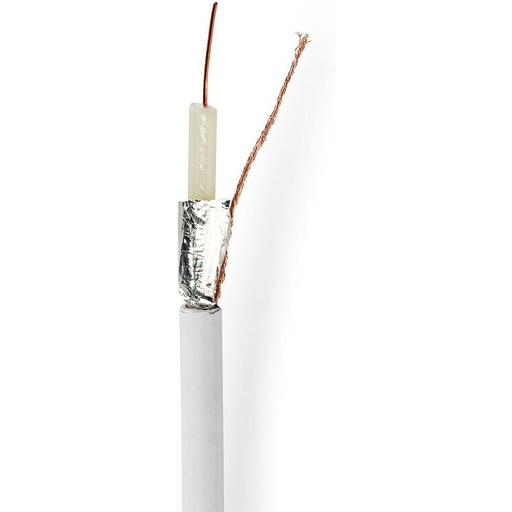 [CSBR4020WT1000] Nedis Coaxial Cable On Reel Coax 12 75 Ohm Double Shielded Eca 100.0m Coax PVC