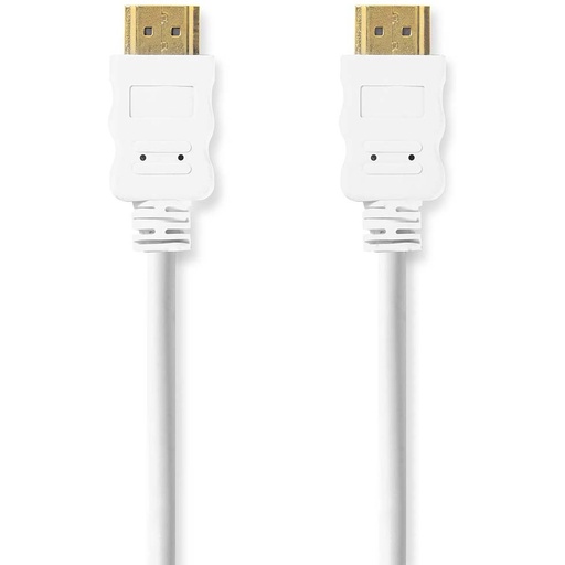 [CVGL34060WT20] Nedis High Speed HDMI-Cable 4K@60Hz Arc 18 Gbps 2.00 M Round PVC White Label